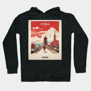 Chiba Japan Vintage Poster Tourism Hoodie